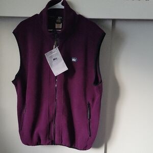 NWT REI Deep Purple Fleece Vest